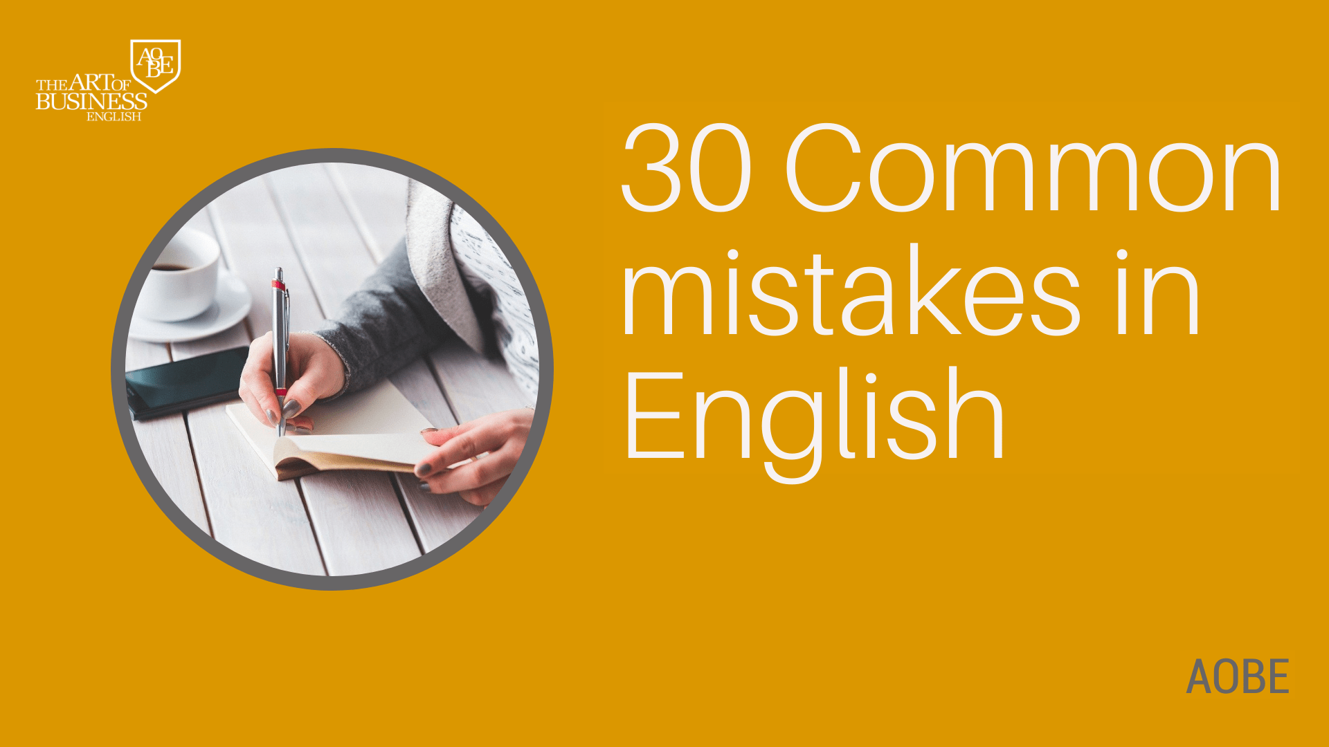 30 common mistakes in English